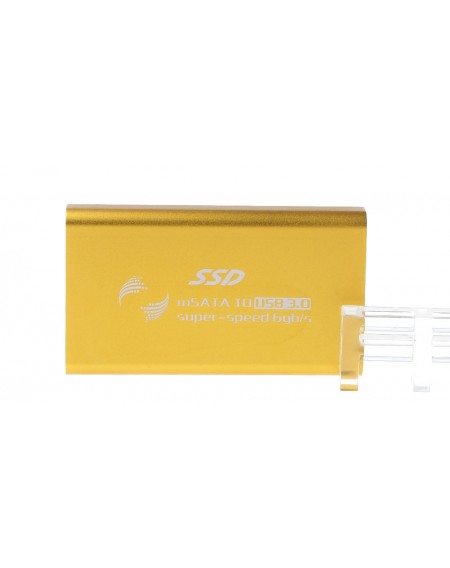 USB 3.0 5.25" SSD mSATA External Case HDD Enclosure