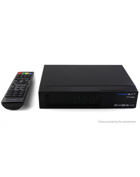 Authentic Freesat V7 COMBO 1080p Full HD DVB-S2+T2 Digital Satellite Receiver (EU)