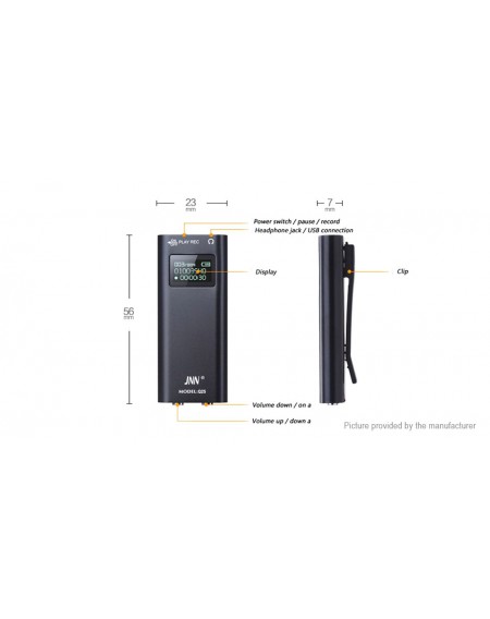 JNN Q25 2-in-1 Voice Recorder MP3 Player (8GB)