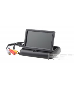 4.3" TFT LCD Folding Car Rearview Monitor + Adjustable Camera w/ 4*LED Kit