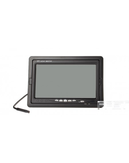 7" Rectangle TFT LCD Car Rearview Monitor w/ LCD Remote + Camera w/ Short Bracket Kit