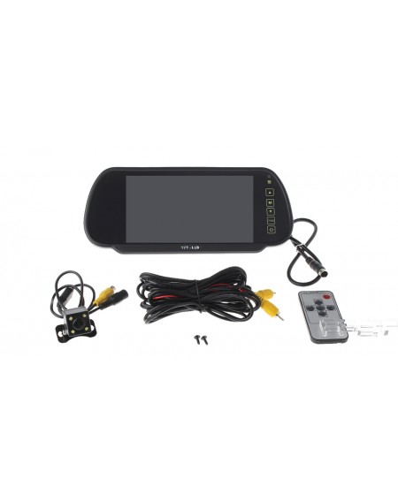 7" TFT LCD Car Rearview Monitor w/ LCD Remote + Adjustable Camera w/ 4*LED Kit