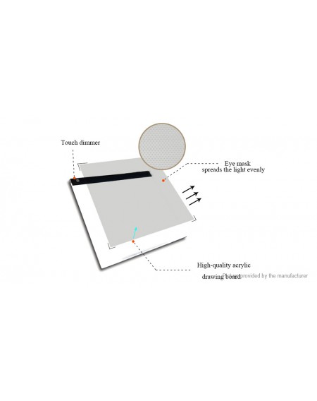 A3 Ultra Thin LED Light Tracing Board Animation Pad