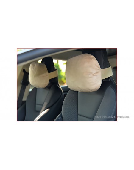 Auto Car Neck Pillow Plush Headrest Support Cushion for Tesla