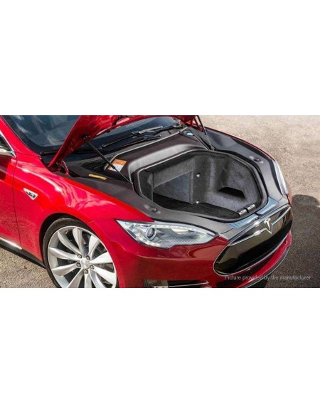 Car Rear Trunk Seat Net Mesh Storage Bag Pocket Cage Organizer for Tesla